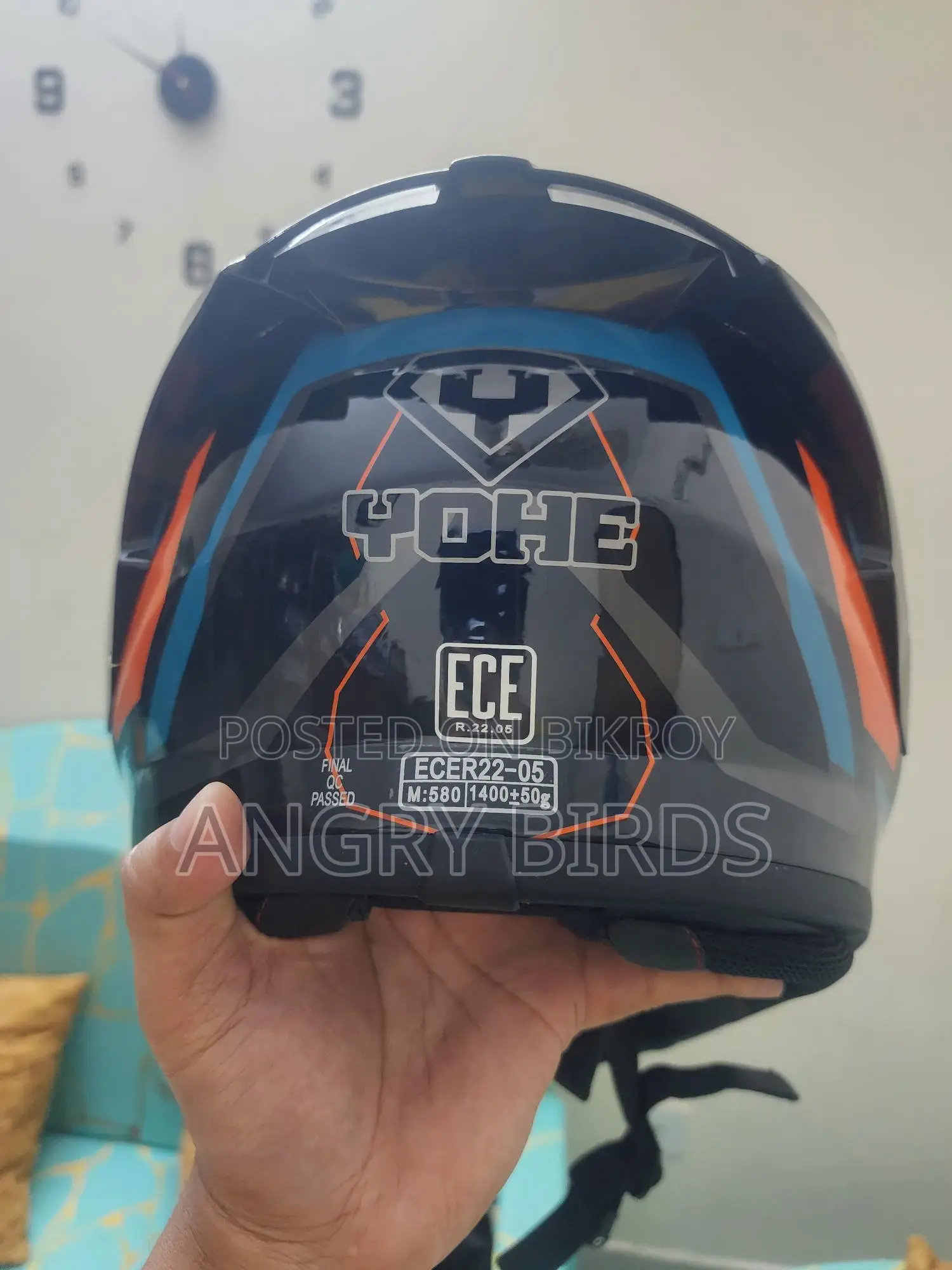 Yohe 100% Certified Helmet(মাত্র ১ বার ইউজ)
