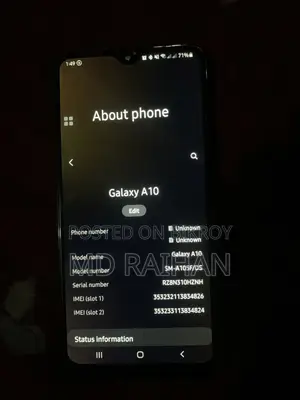 Samsung Galaxy A10 . (Used)