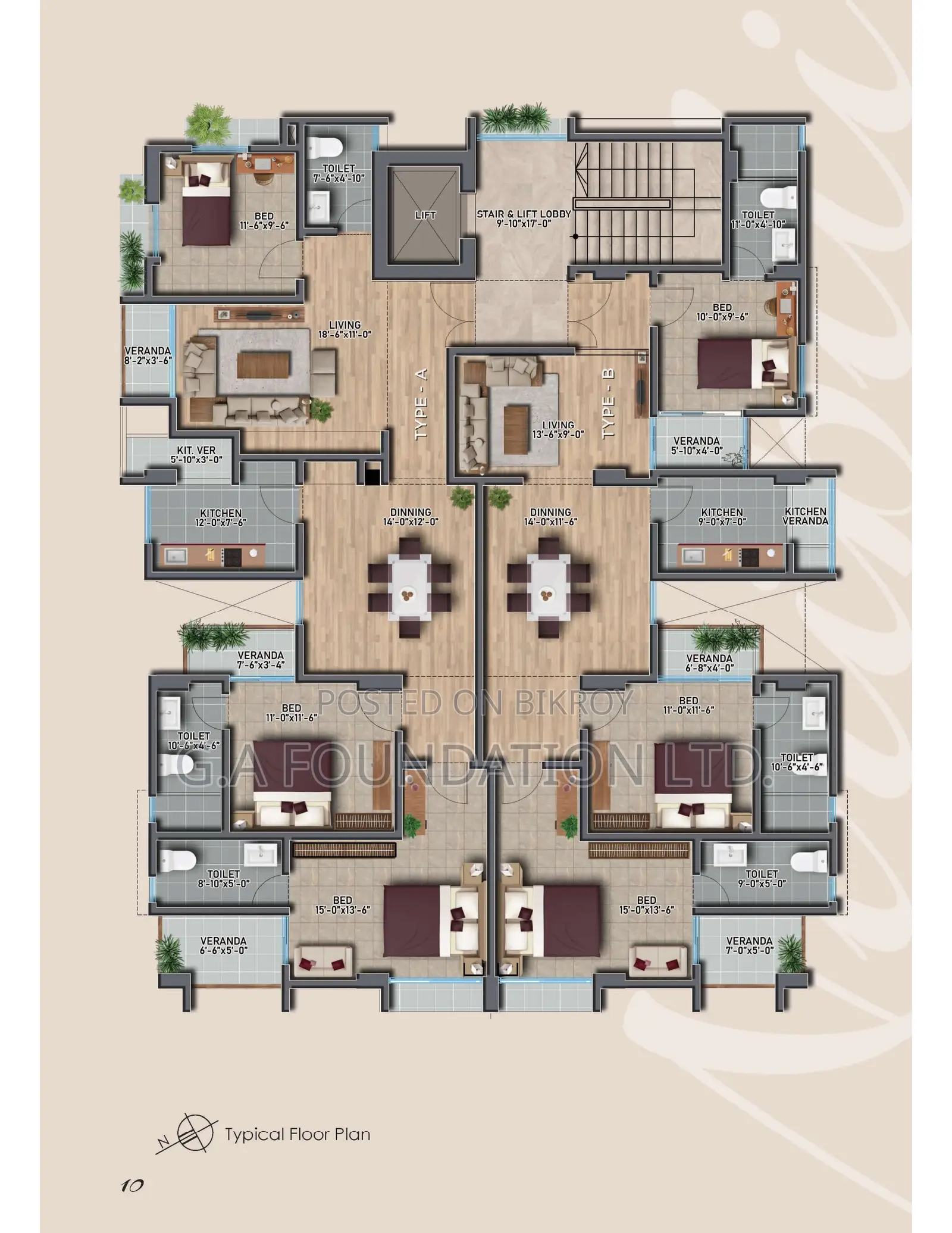 1500 SFT Premium Flat for Sale in Mirpur