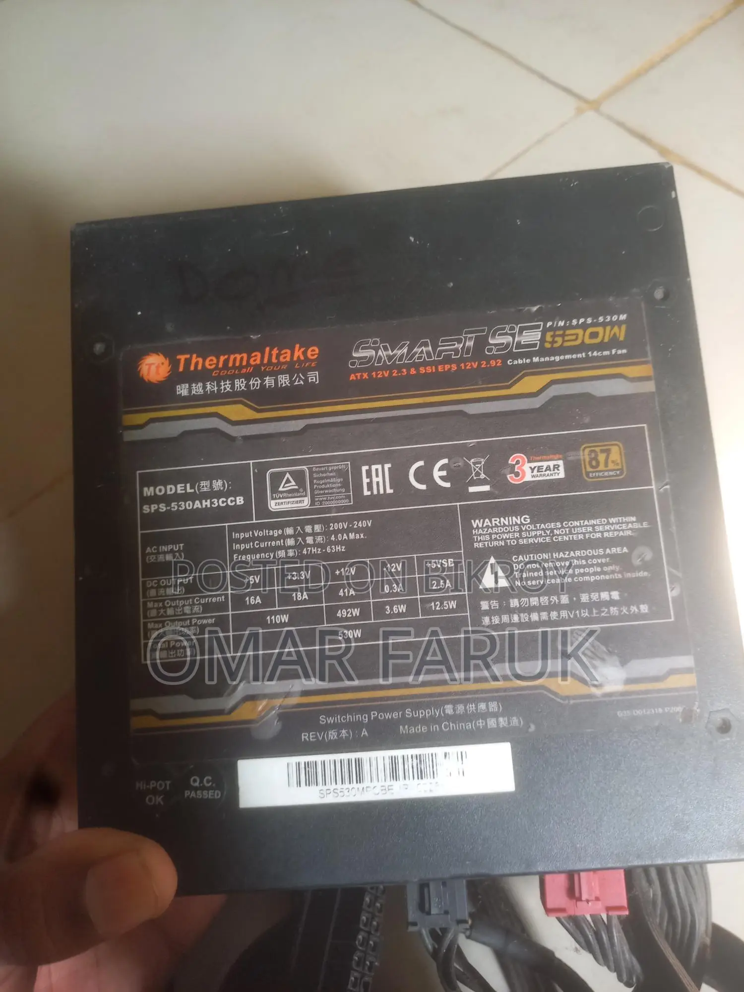 Tharmaltek Smart Se 530 Watt Semi Modular