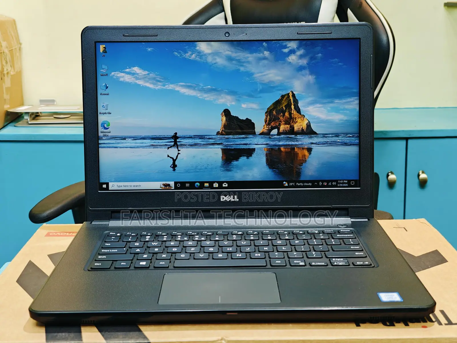 Dell Core i5-7th Gen 8GB Ram 256GB SSD 14" Display Laptop.