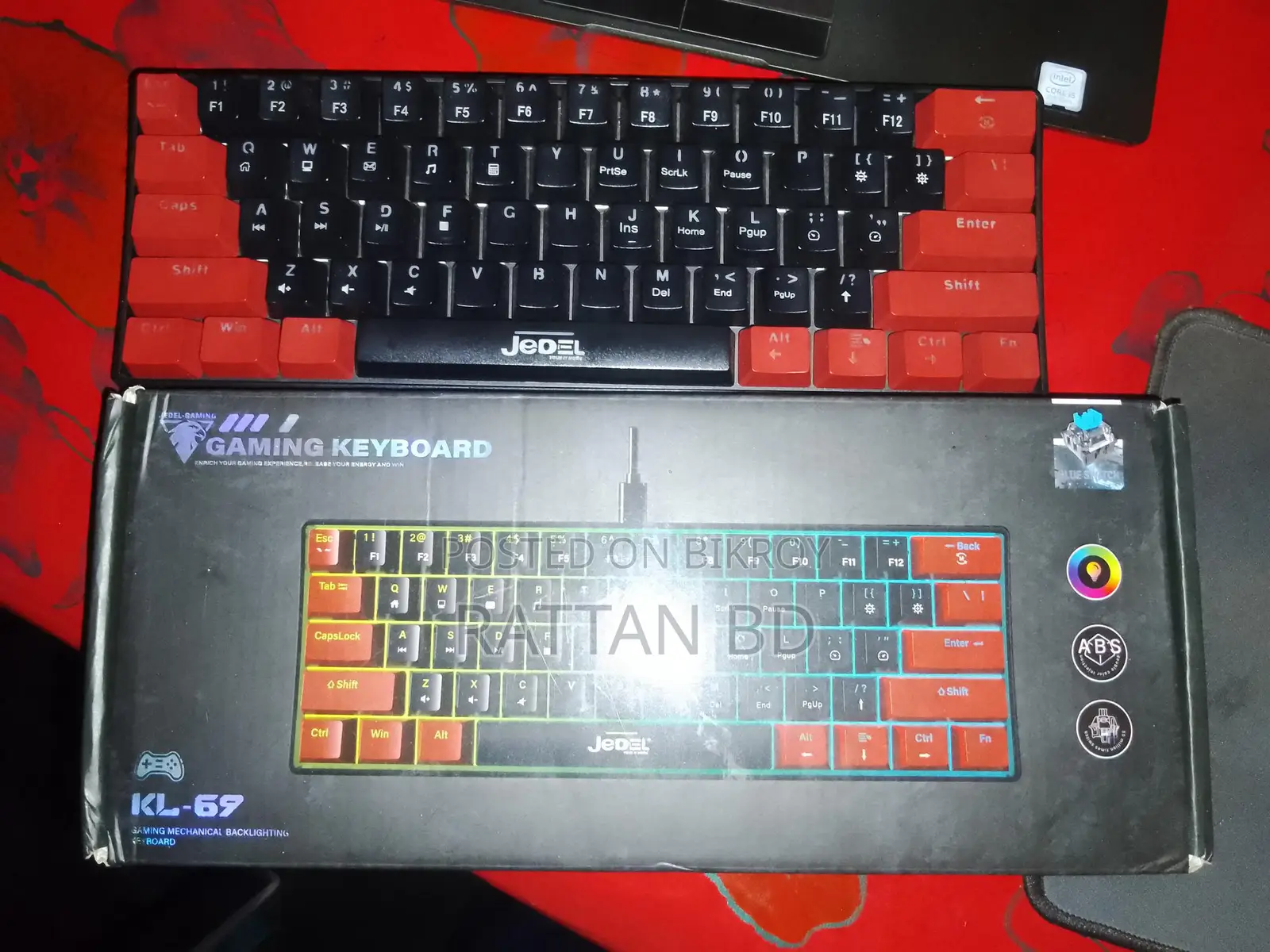 Jedel Kl 69 Mechanical Keyboard 60% with Box