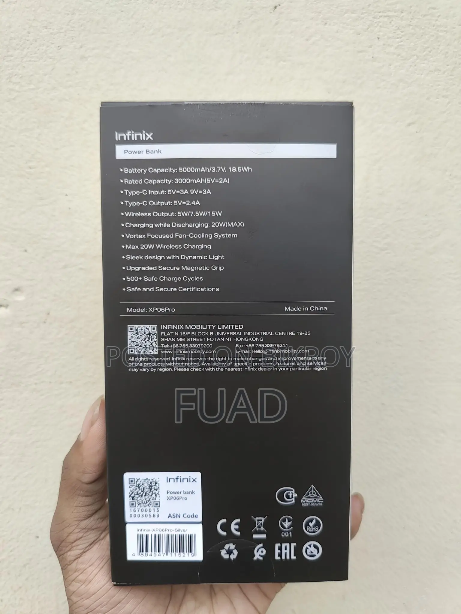 5000 mAh 18W Fast Charge