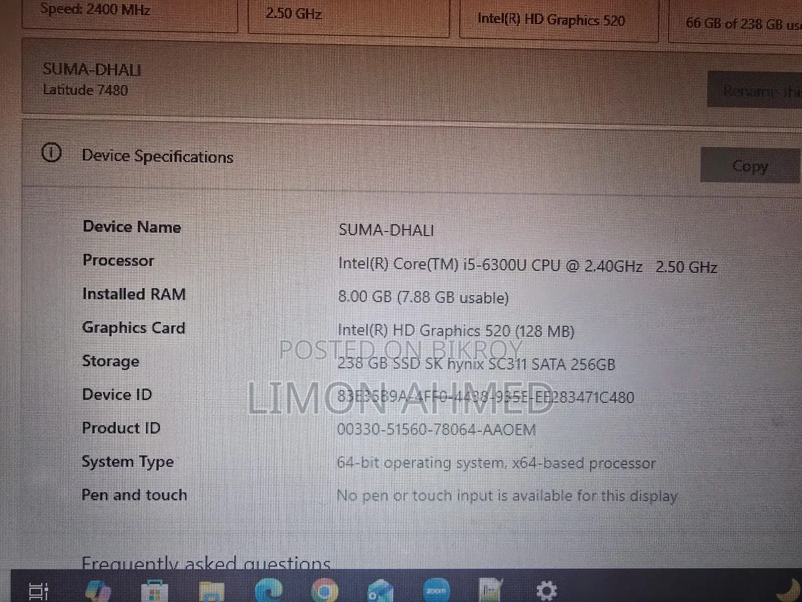 Dell Laptop for sale