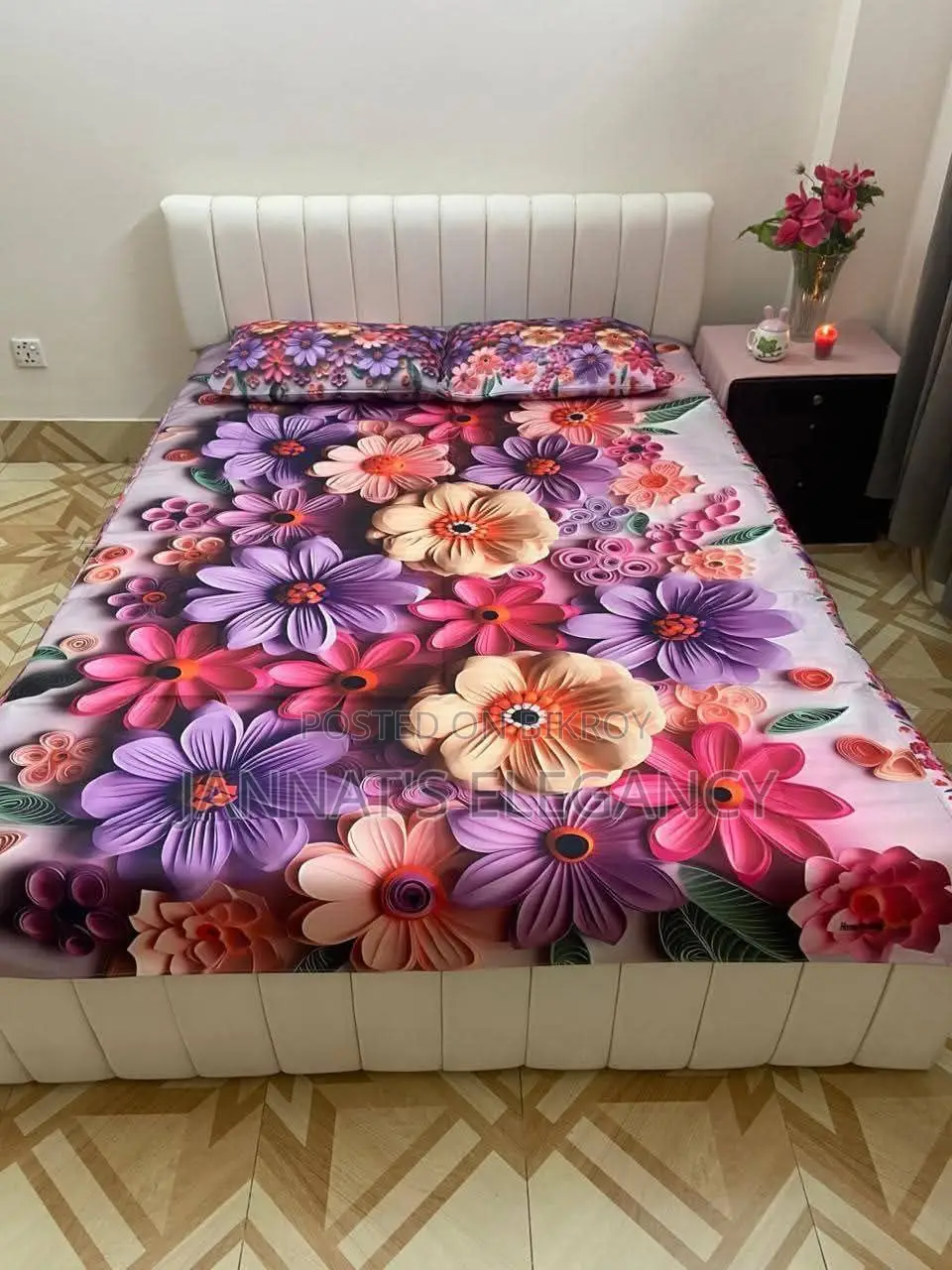 100% Waterproof Magical Design 3D Bedsheet Chellycot Fabric