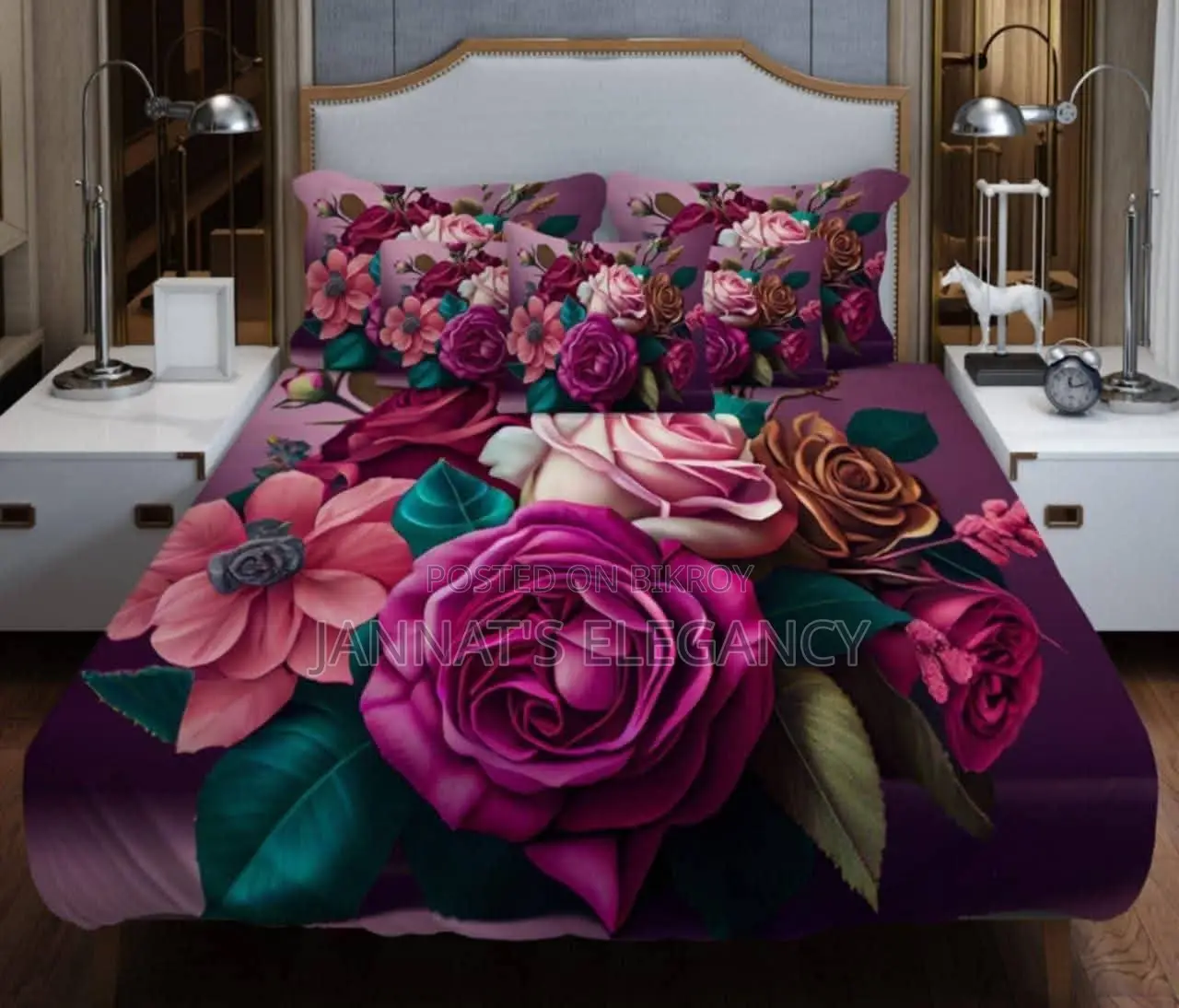 100% Waterproof Magical Design 3D Bedsheet Chellycot Fabric