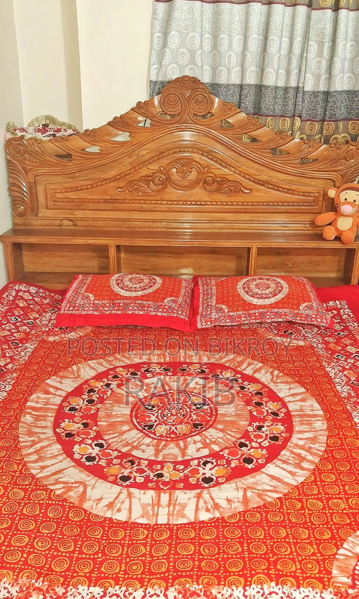 🌳 Original Chittagong/Rangamati Teak Wood King Size Bed (6×7 feet)