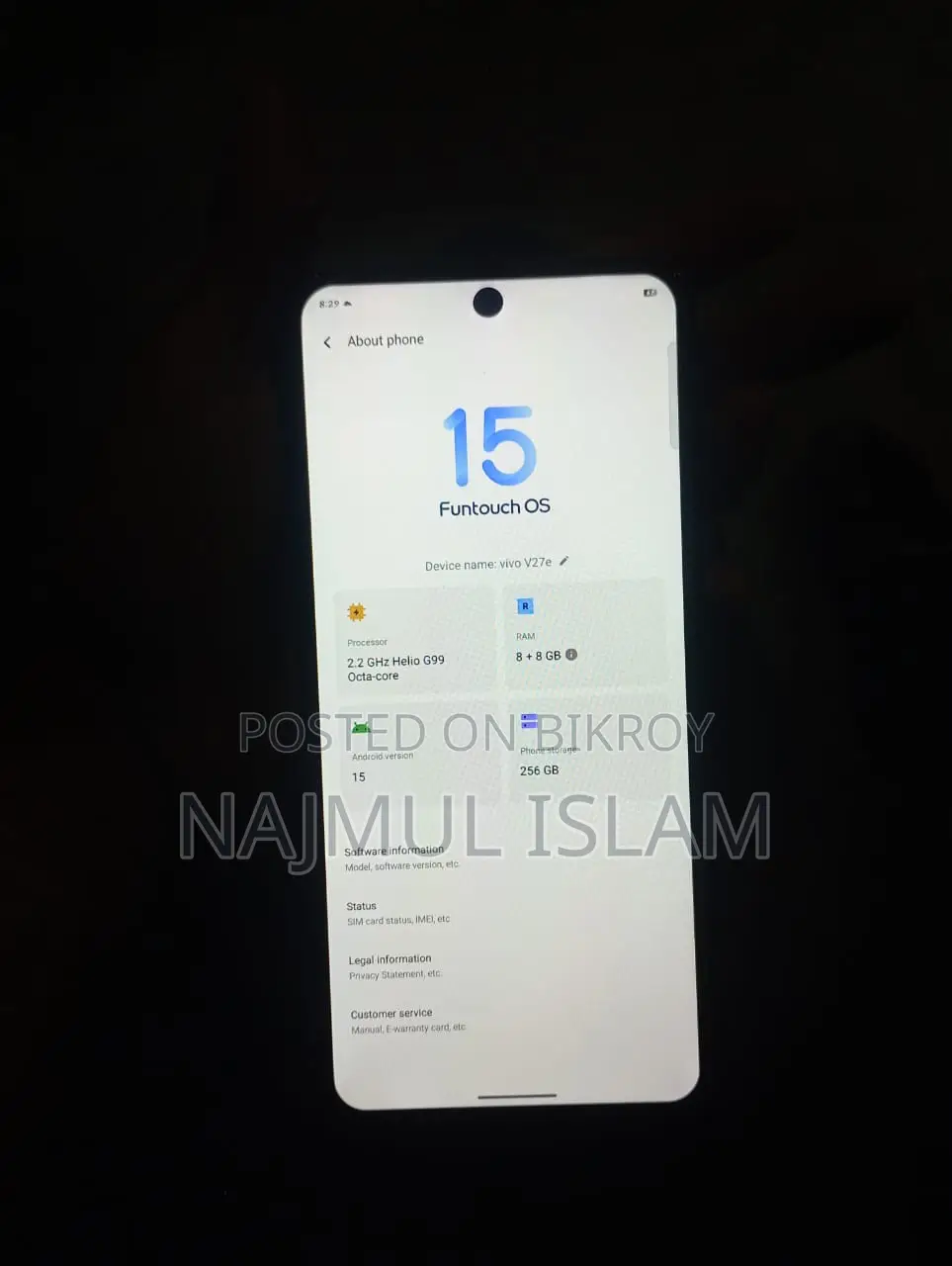 Vivo V27e (Used)