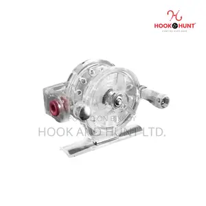 01 PCS White Mini Ice Fishing Reel 55mm Portable | Hook Hunt