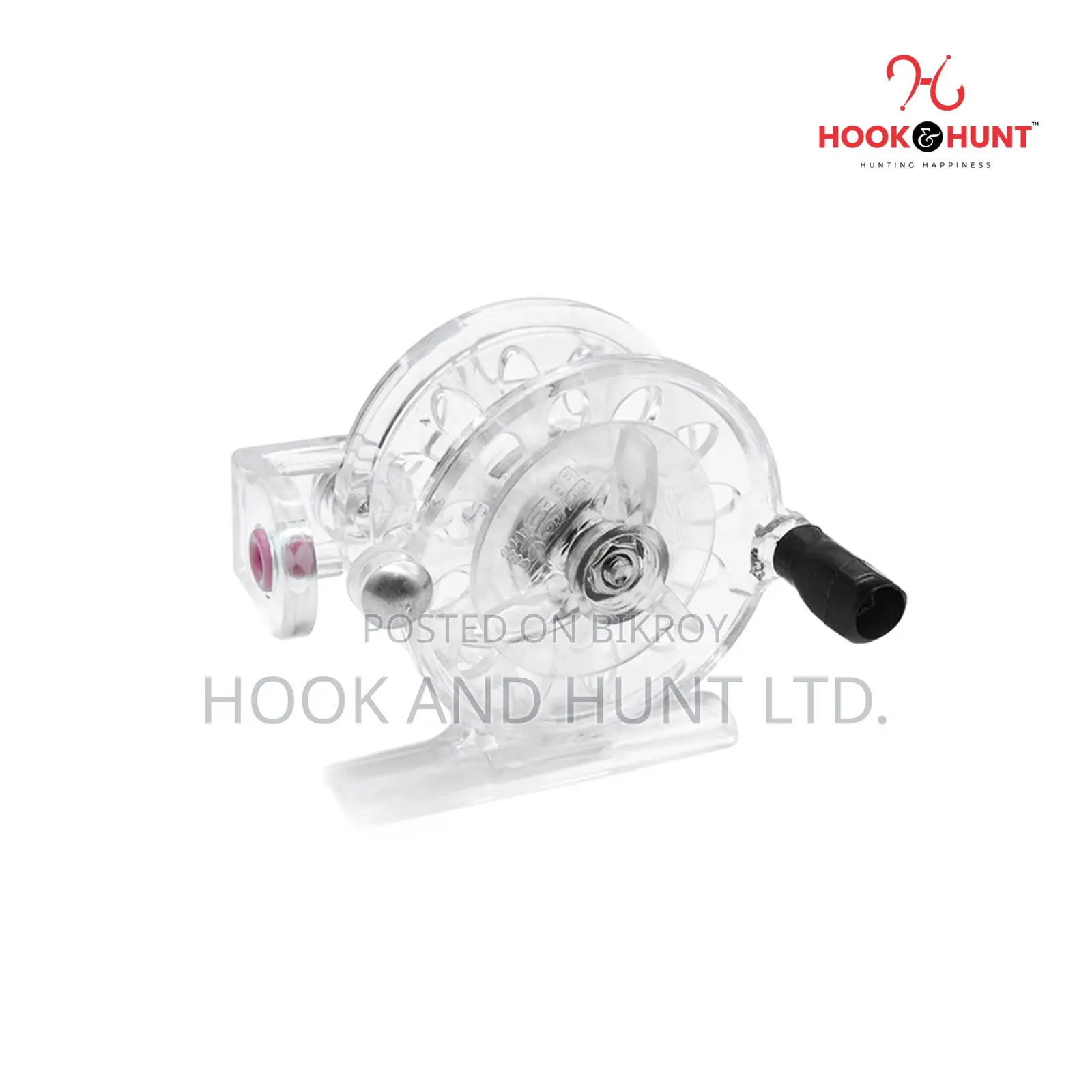 01 PCS White Mini Ice Fishing Reel 55mm Portable | Hook Hunt