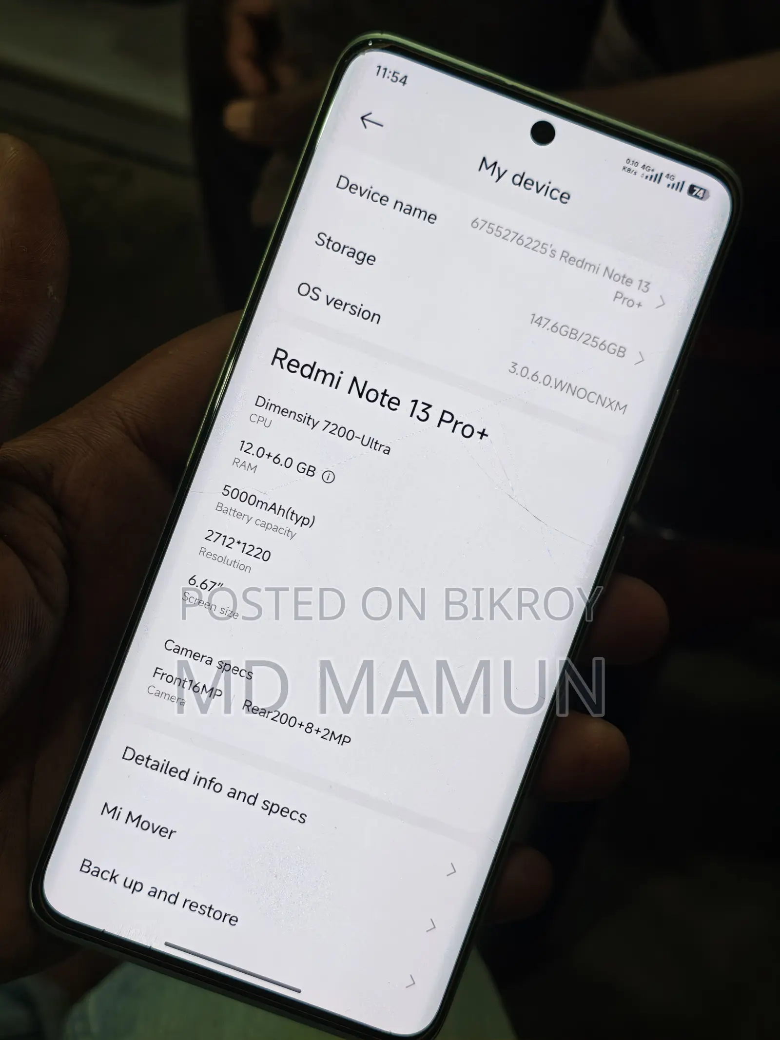 Xiaomi Redmi Note 13 Pro Plus . (Used)