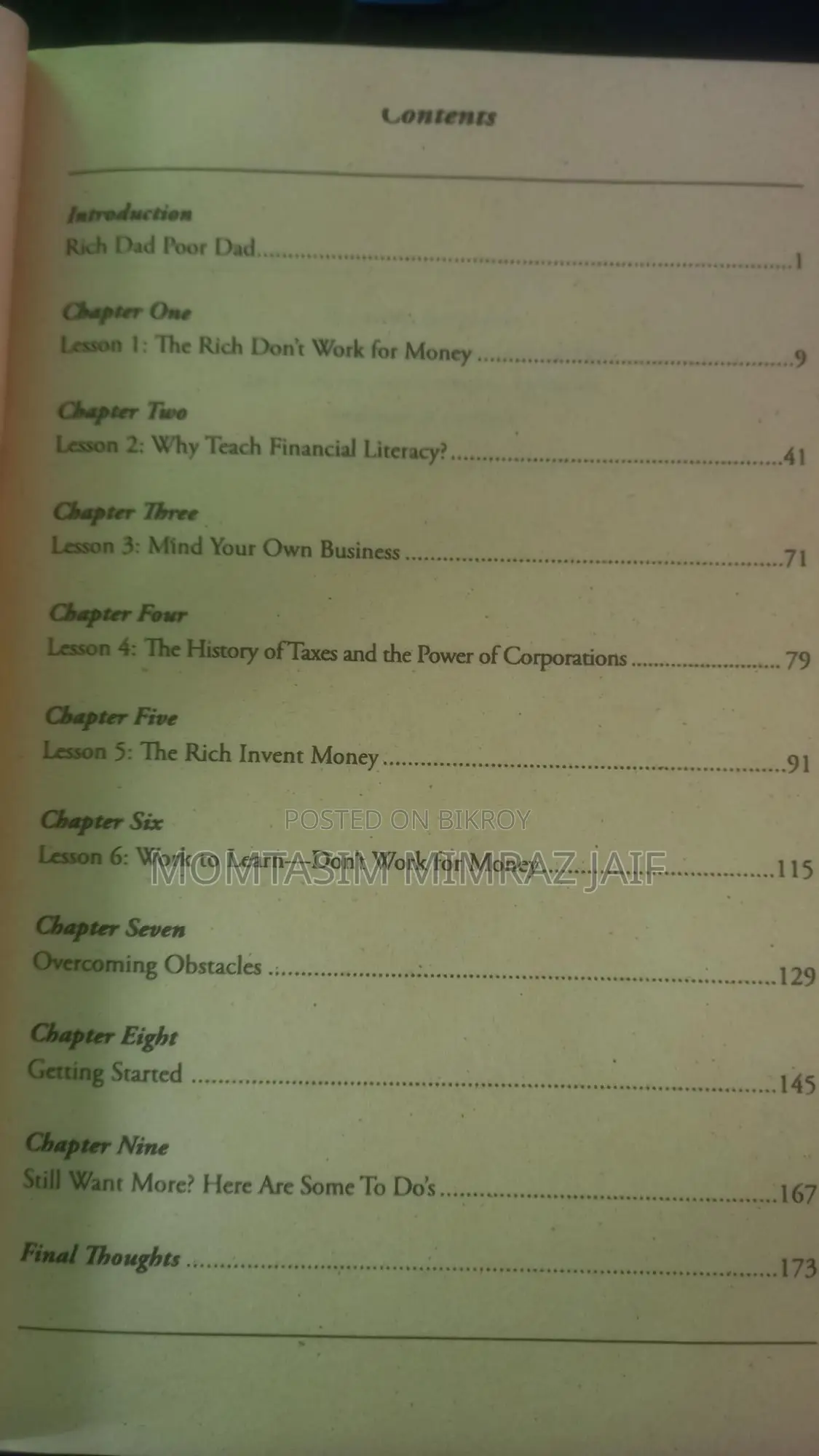 Rich Dad Poor Dad Book