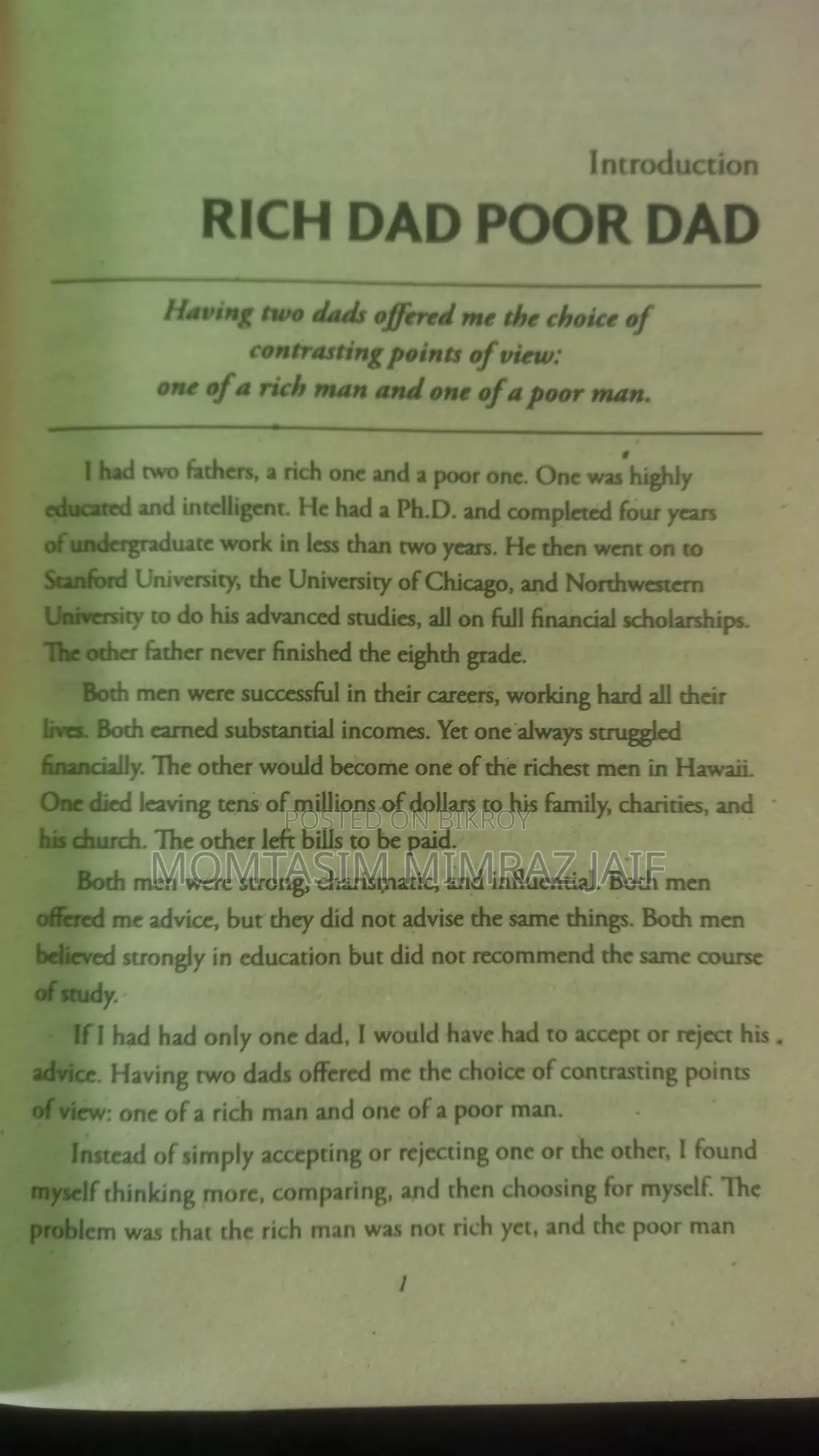 Rich Dad Poor Dad Book
