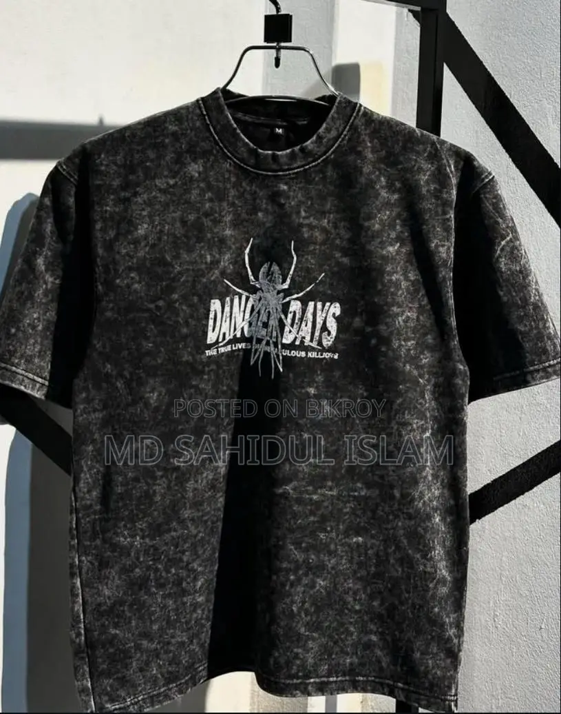 Premium Acid Wash Drop Shoulder Tshirt