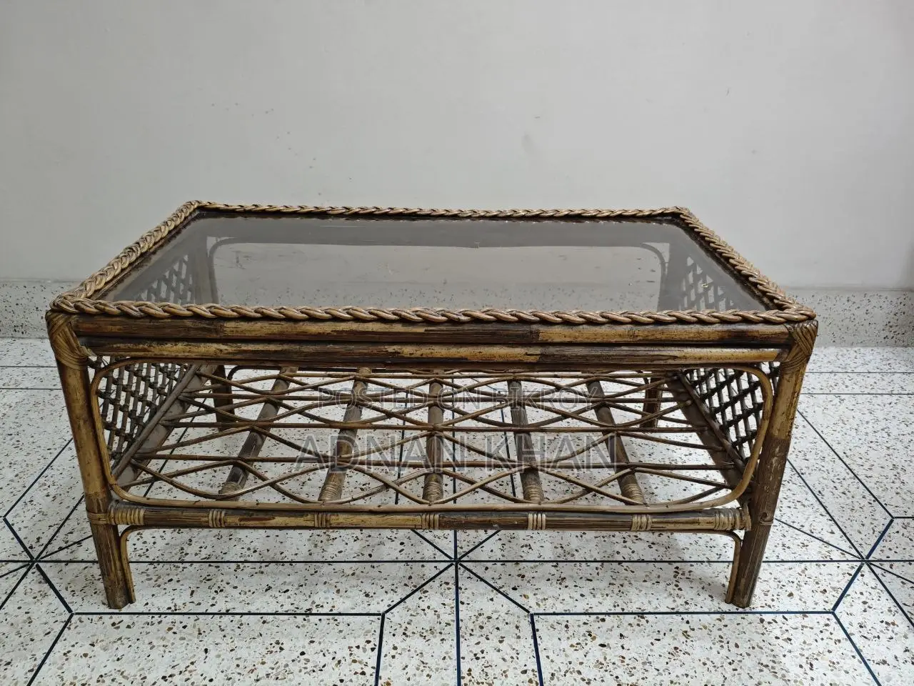 Rattan Sofa Set - Five Seater Rattan Sofa Set With Table