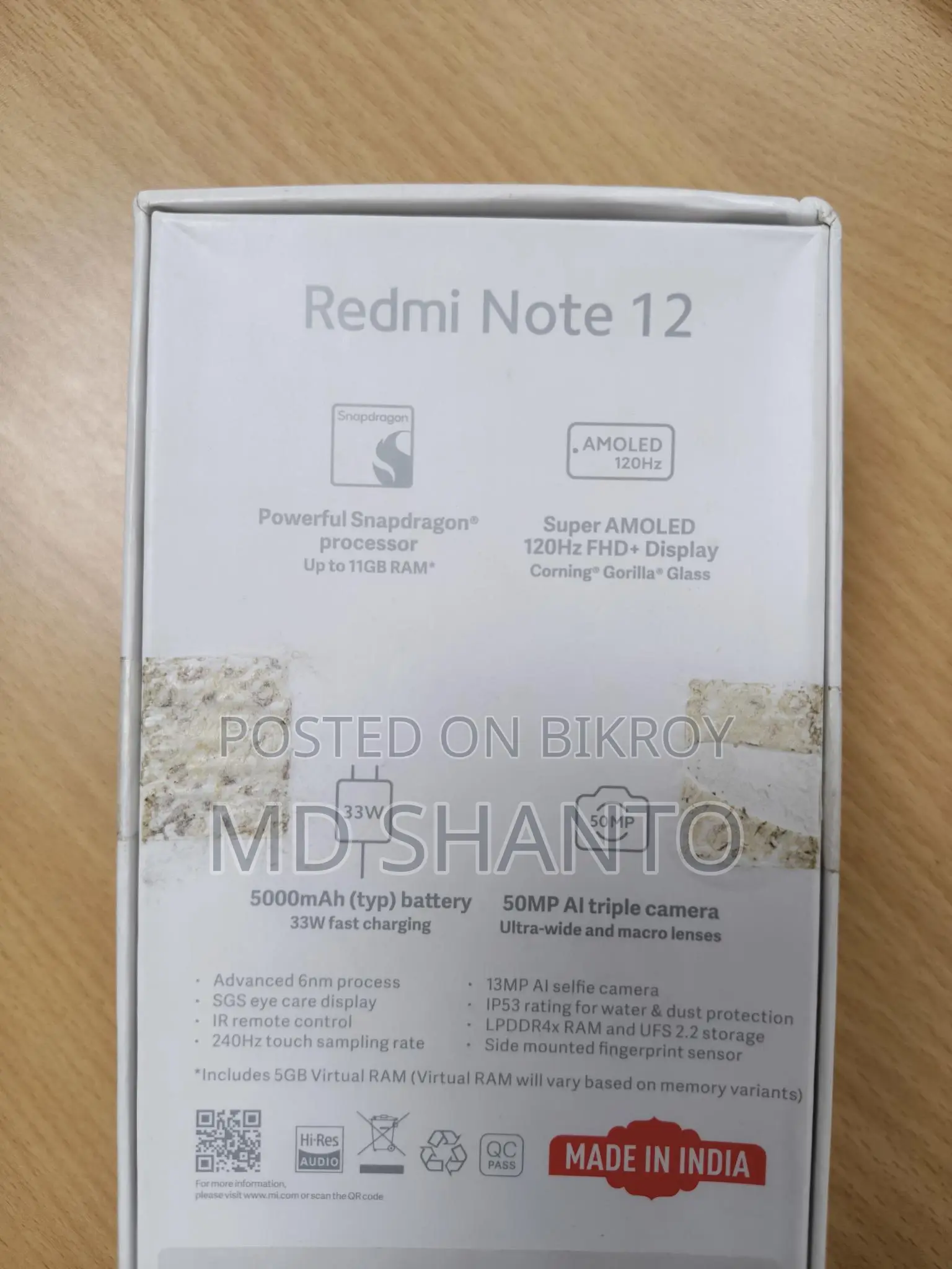 Xiaomi Redmi Note 12 4G (Used)