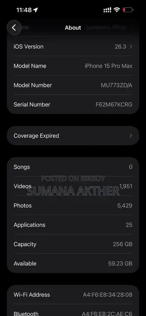 Apple iPhone 15 Pro Max (Used)