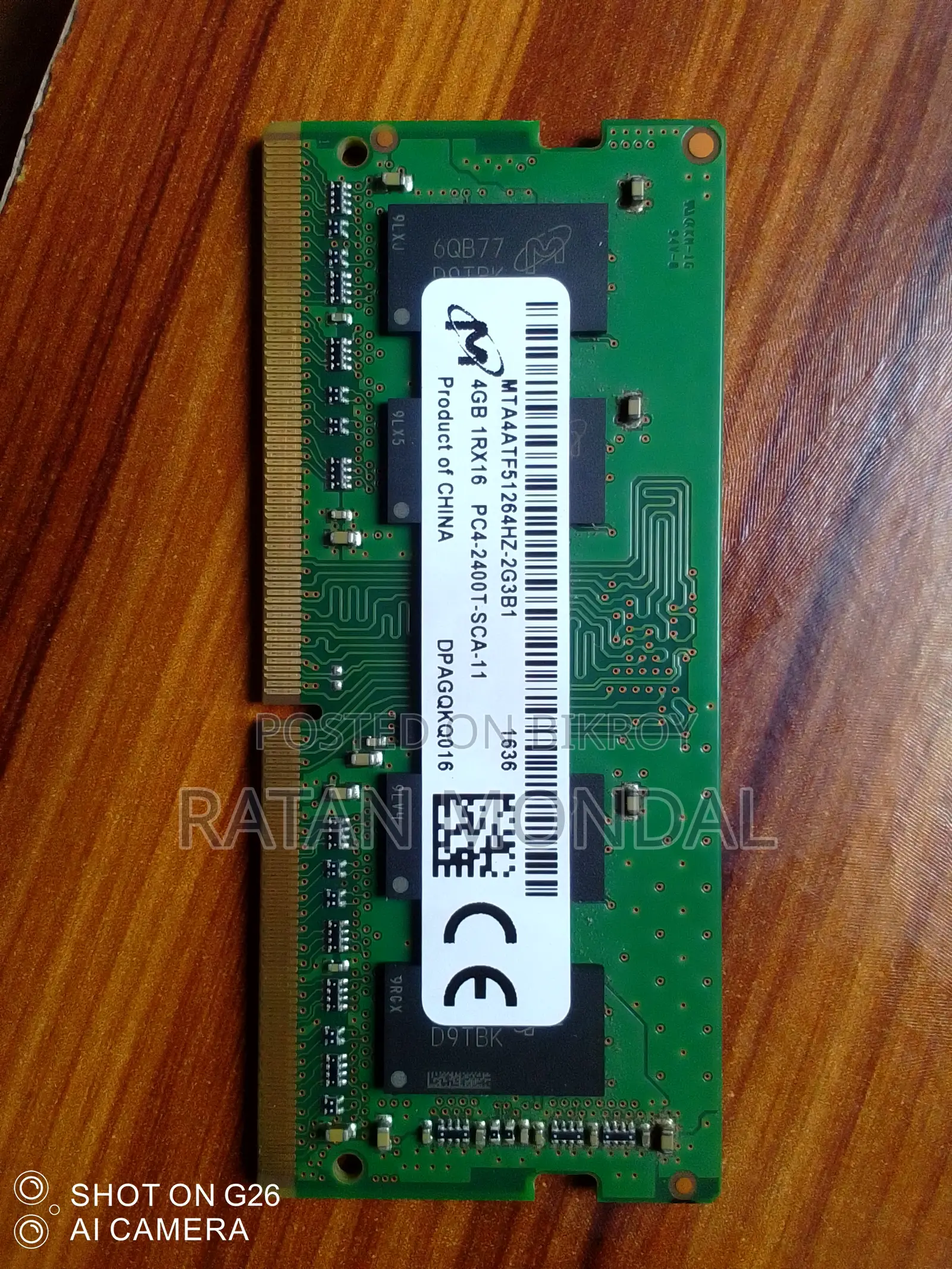 Laptop ram ddr4.