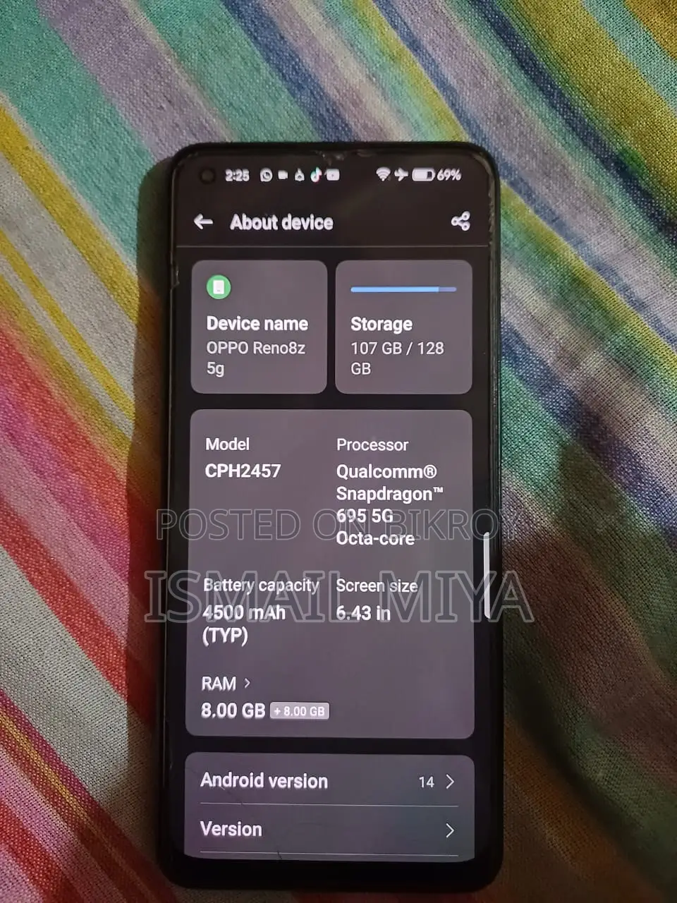 OPPO Reno 8 . (Used)