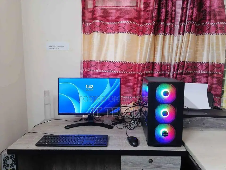 ফ্রিলান্সিং পিসি_H81 MB 4th Gen Core i5 8GB RAM 1TB/128GB SSD & LG 20" LED