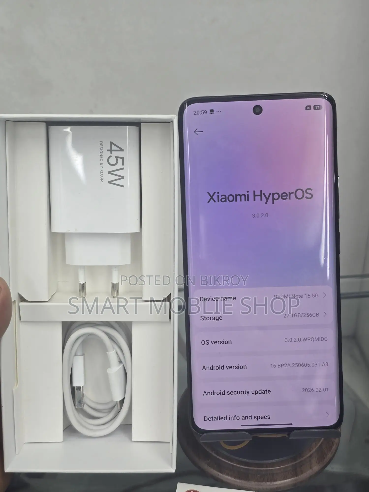 Xiaomi Redmi Note 15 5G 8/256 officel int (Used)