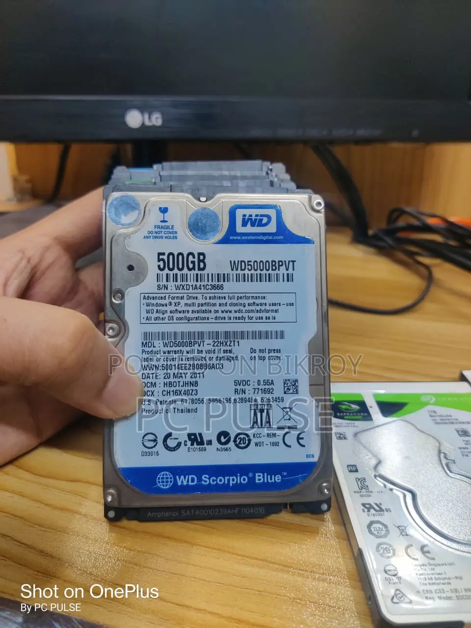 Laptop Internal HDD 500GB 1TB - Seagate, WD Hitachi (Original)