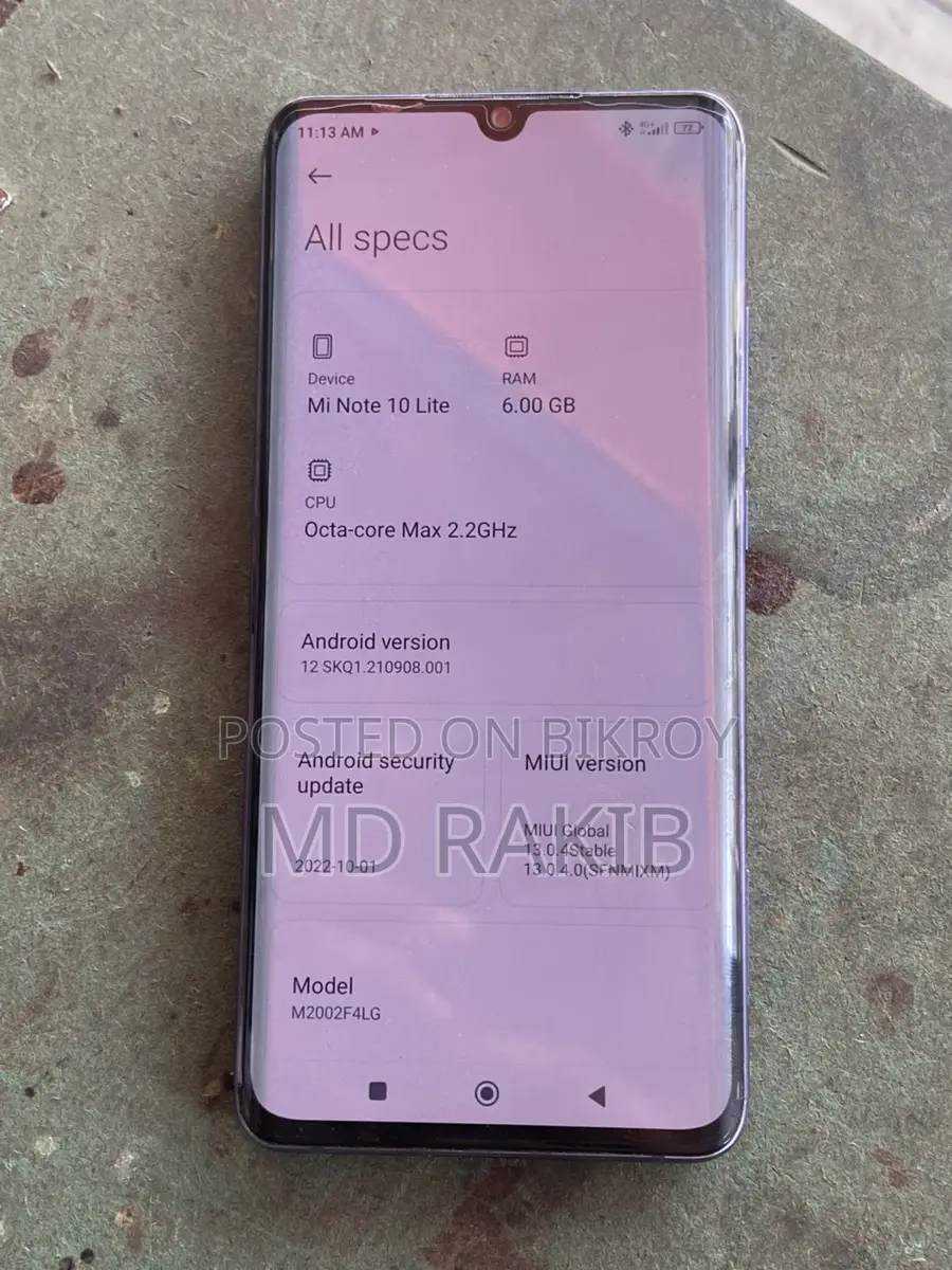 Xiaomi Mi Note 10 Lite (Used)