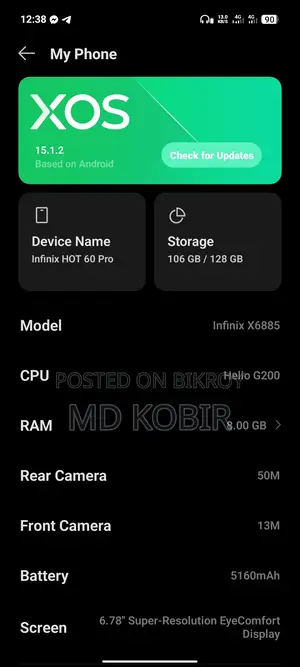Infinix Hot 60 Pro (Used)