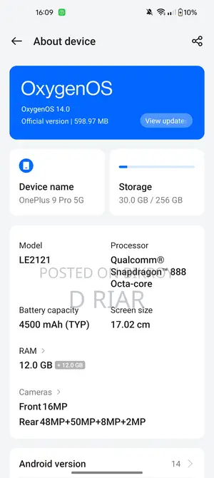 OnePlus 9 Pro 12/256 (Used)