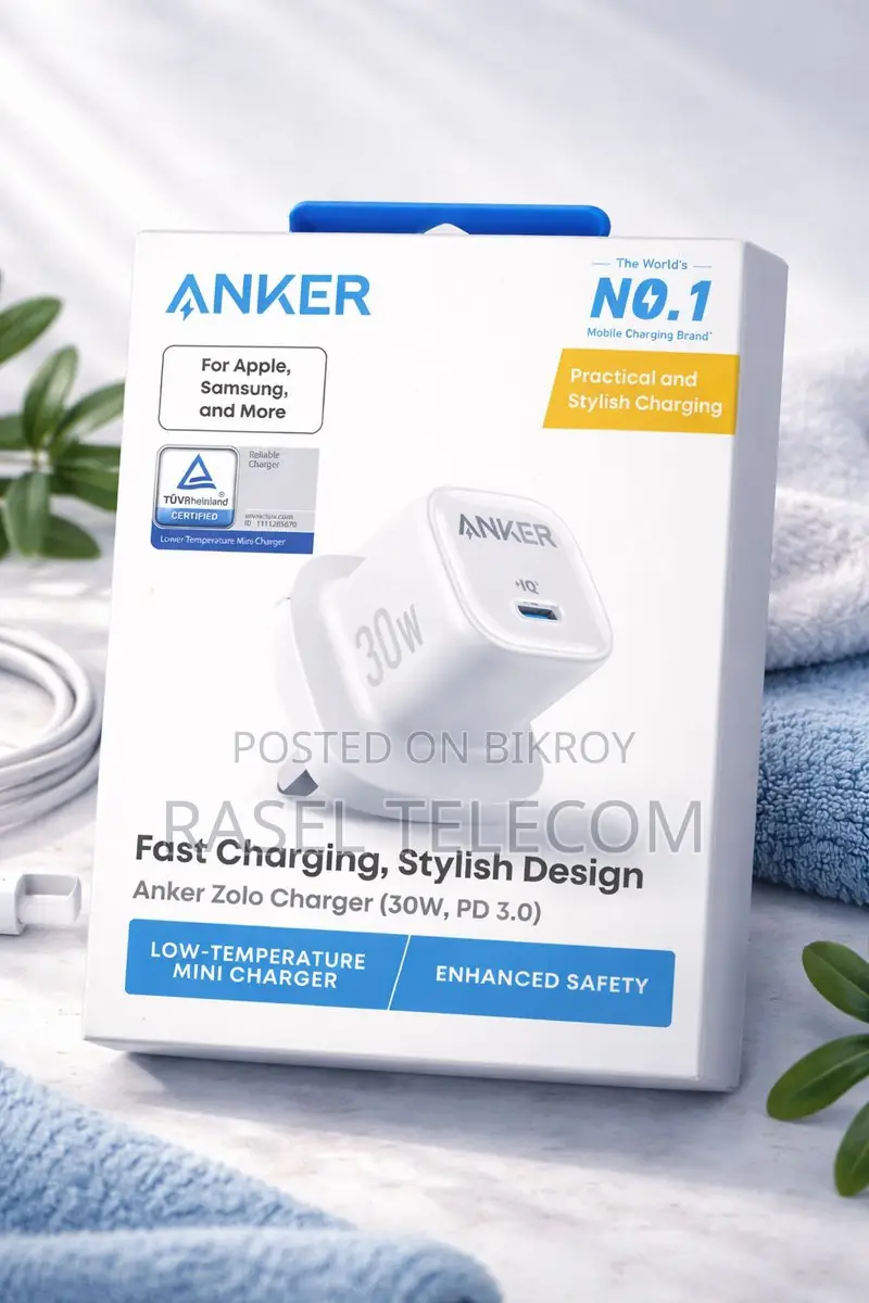 Anker Zolo 30W Fast Charger | Original PD 3.0 Type-C