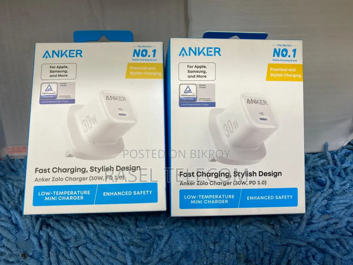 Anker Zolo 30W Fast Charger | Original PD 3.0 Type-C