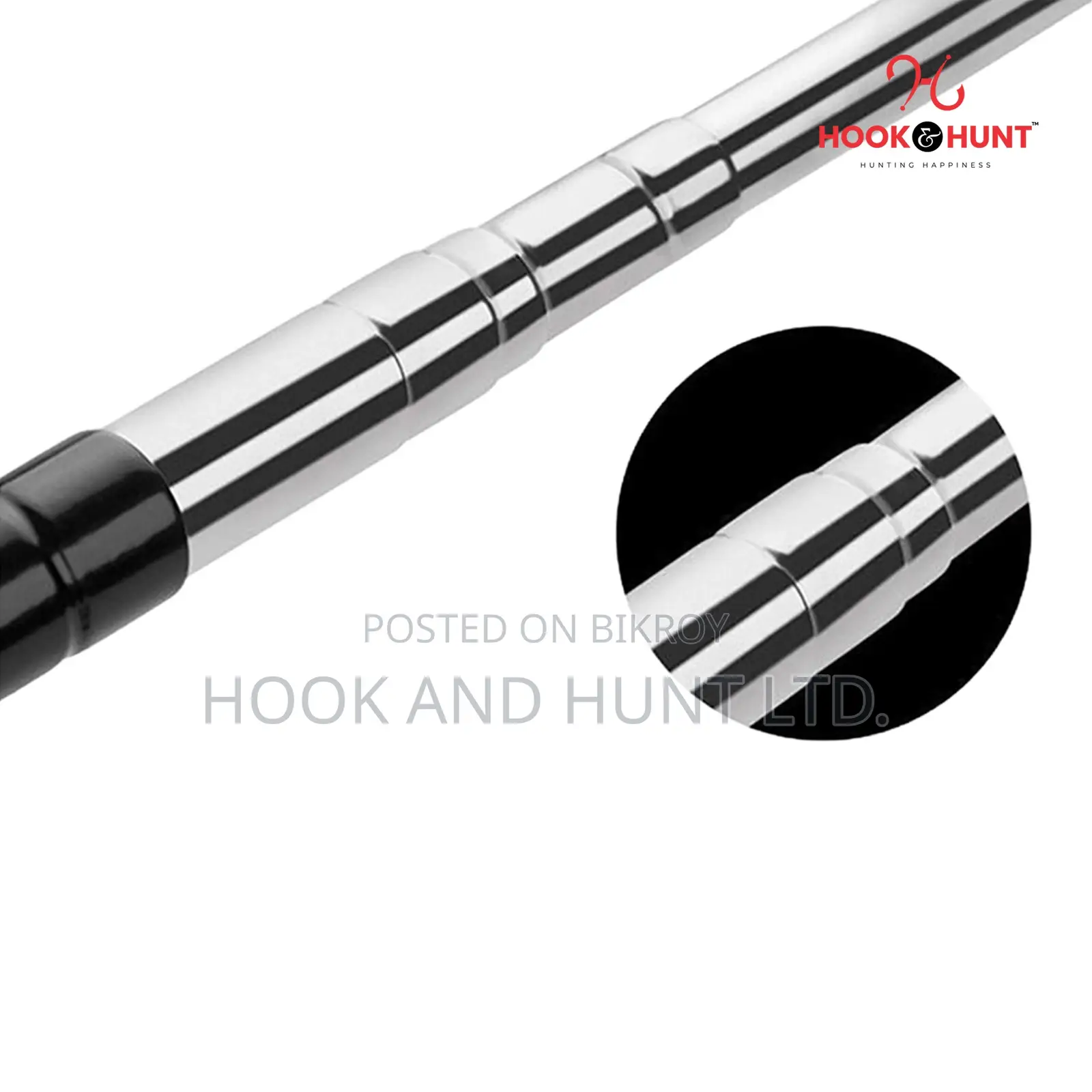 01 PCS Fishing Rod Holder Stand Adjustable | Steel Hook Hunt