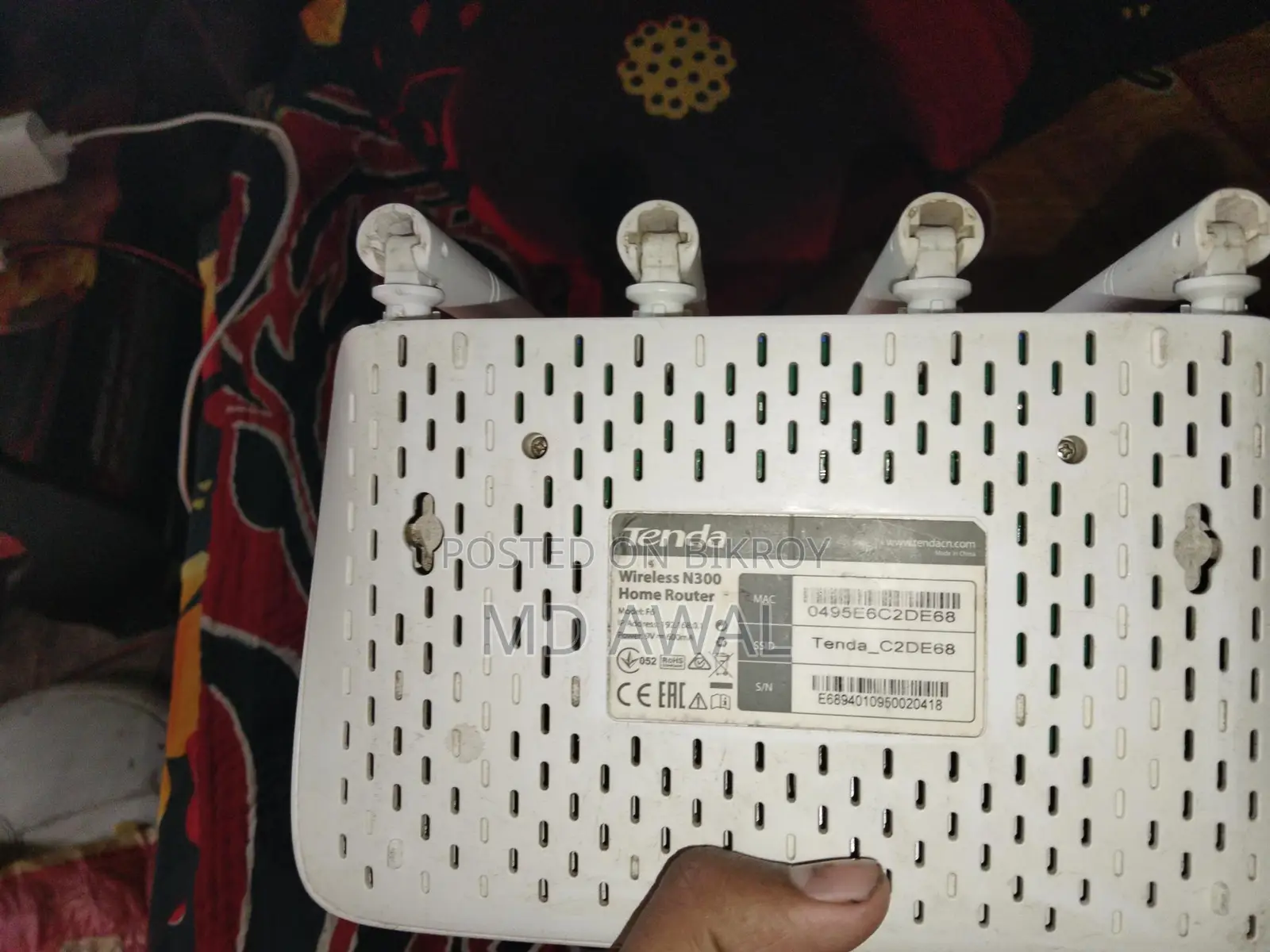 Tenda N300 Wireless Home Router (Tenda F6)