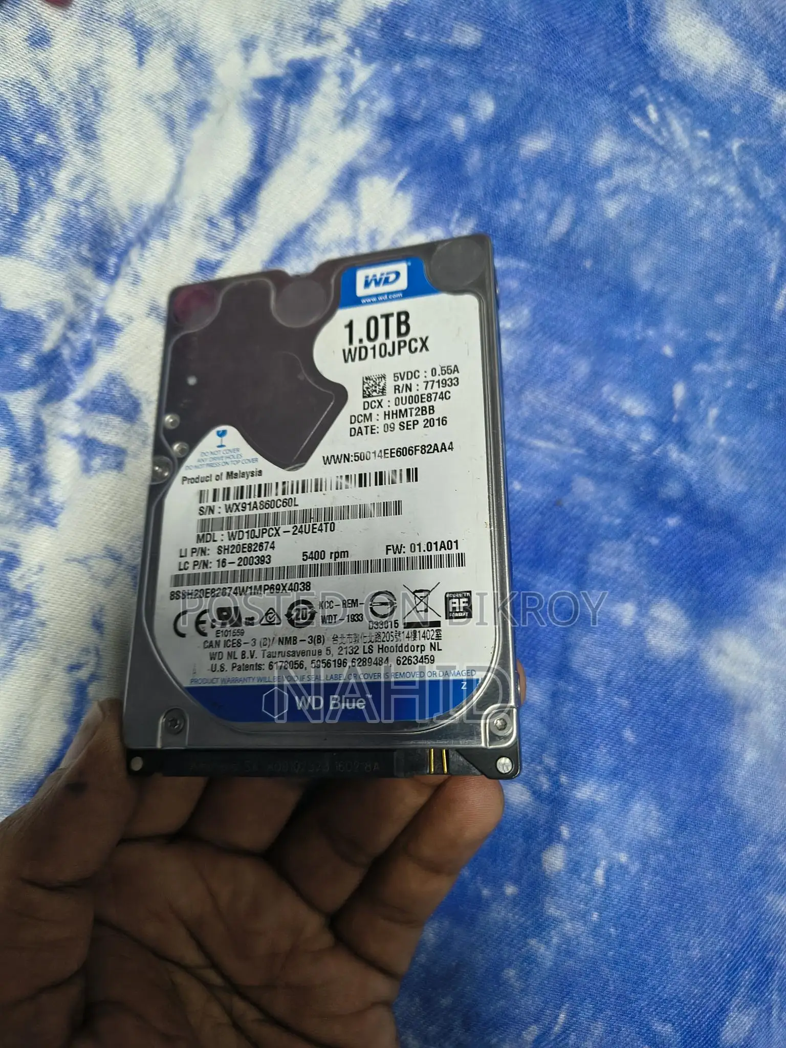 Wd 1 Tb HDD