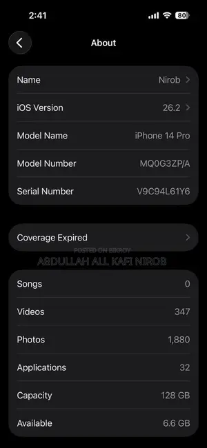 Apple iPhone 14 Pro Hong Kong variant (Used)