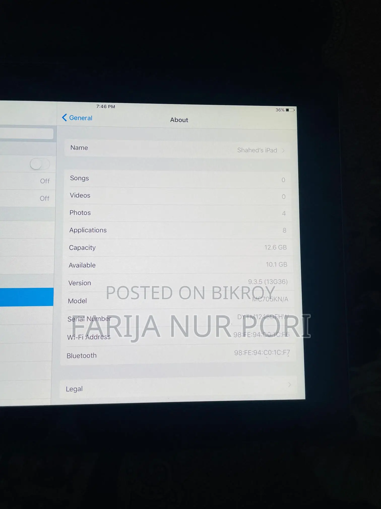 Apple Ipad A1416