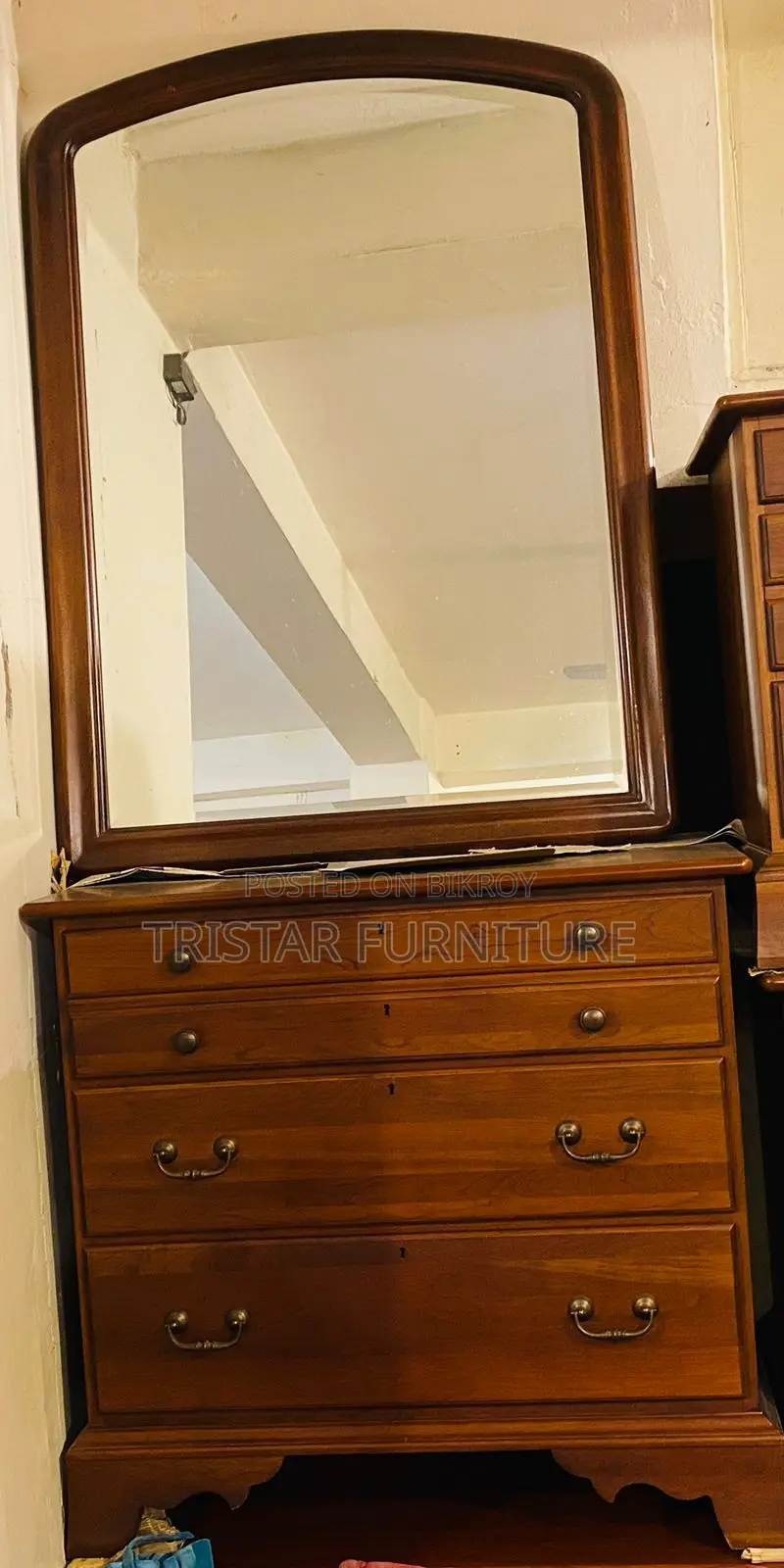 Cherry Chippendale Dressing Table