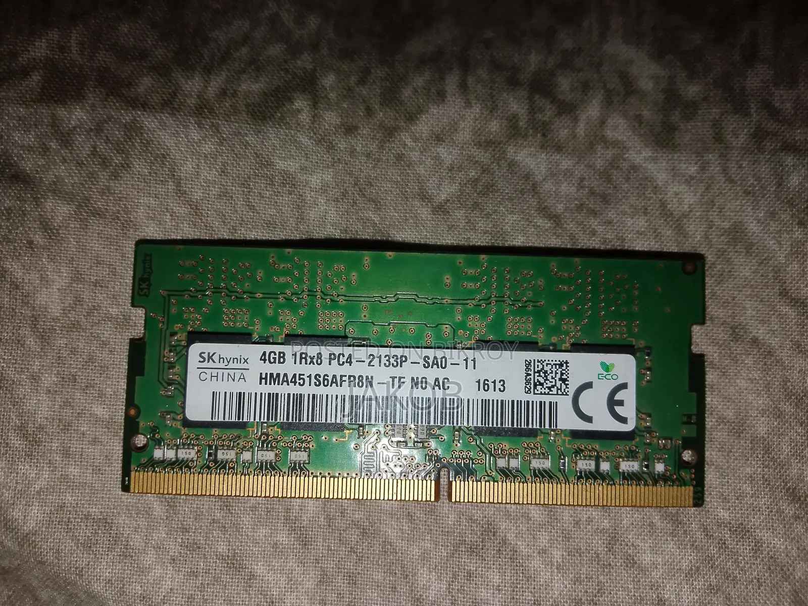 Laptop RAM DDR4 4GB at 2133MHz (4x2)