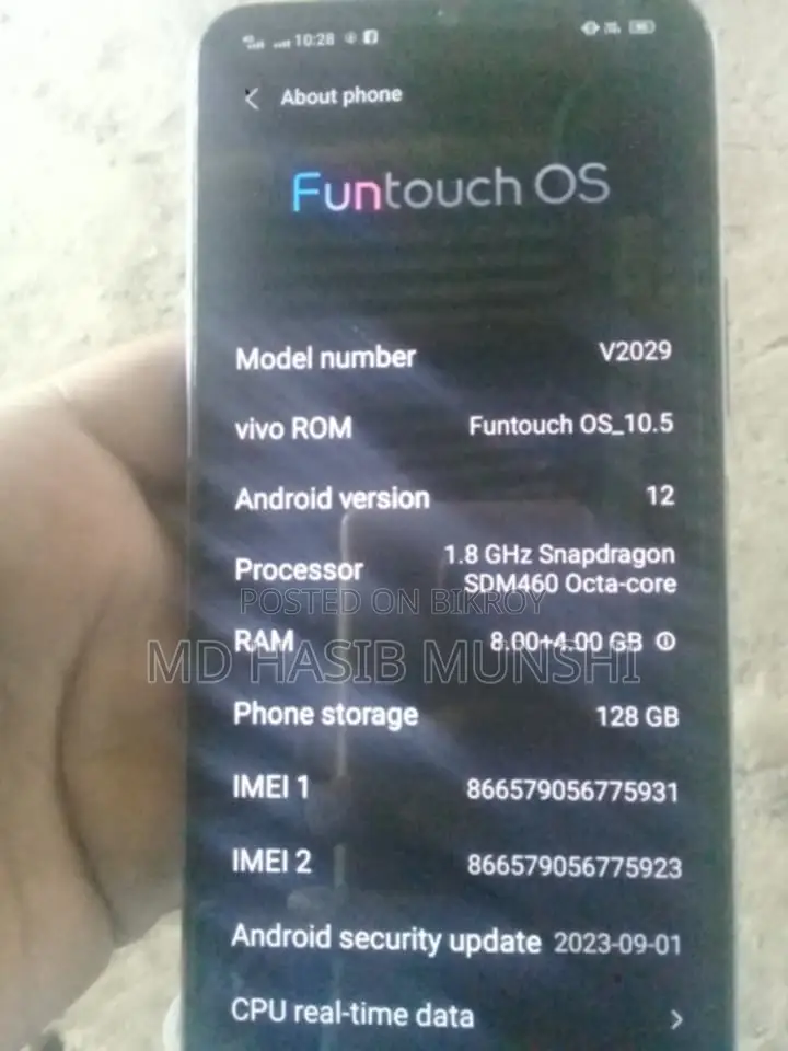Vivo Y20s . (Used)