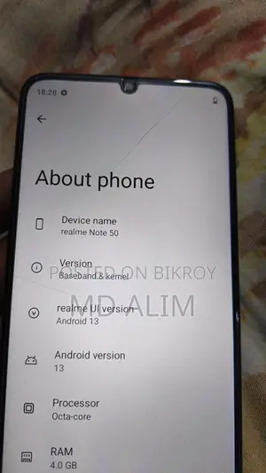 Realme Note 50 . (Used)
