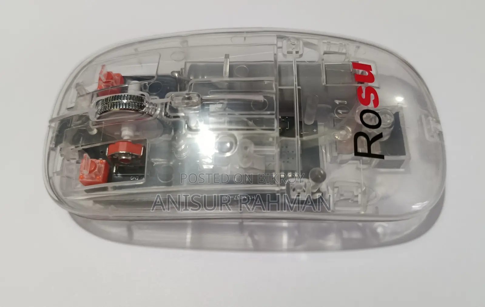Transparent Wireless Bluetooth Mouse