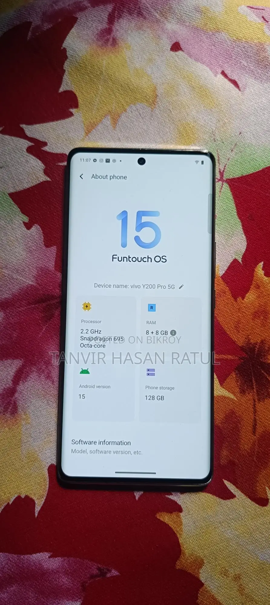 Vivo Y200 . (Used)
