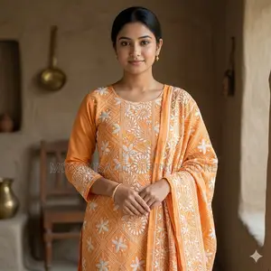 One-piece with complete hand-embroidery design