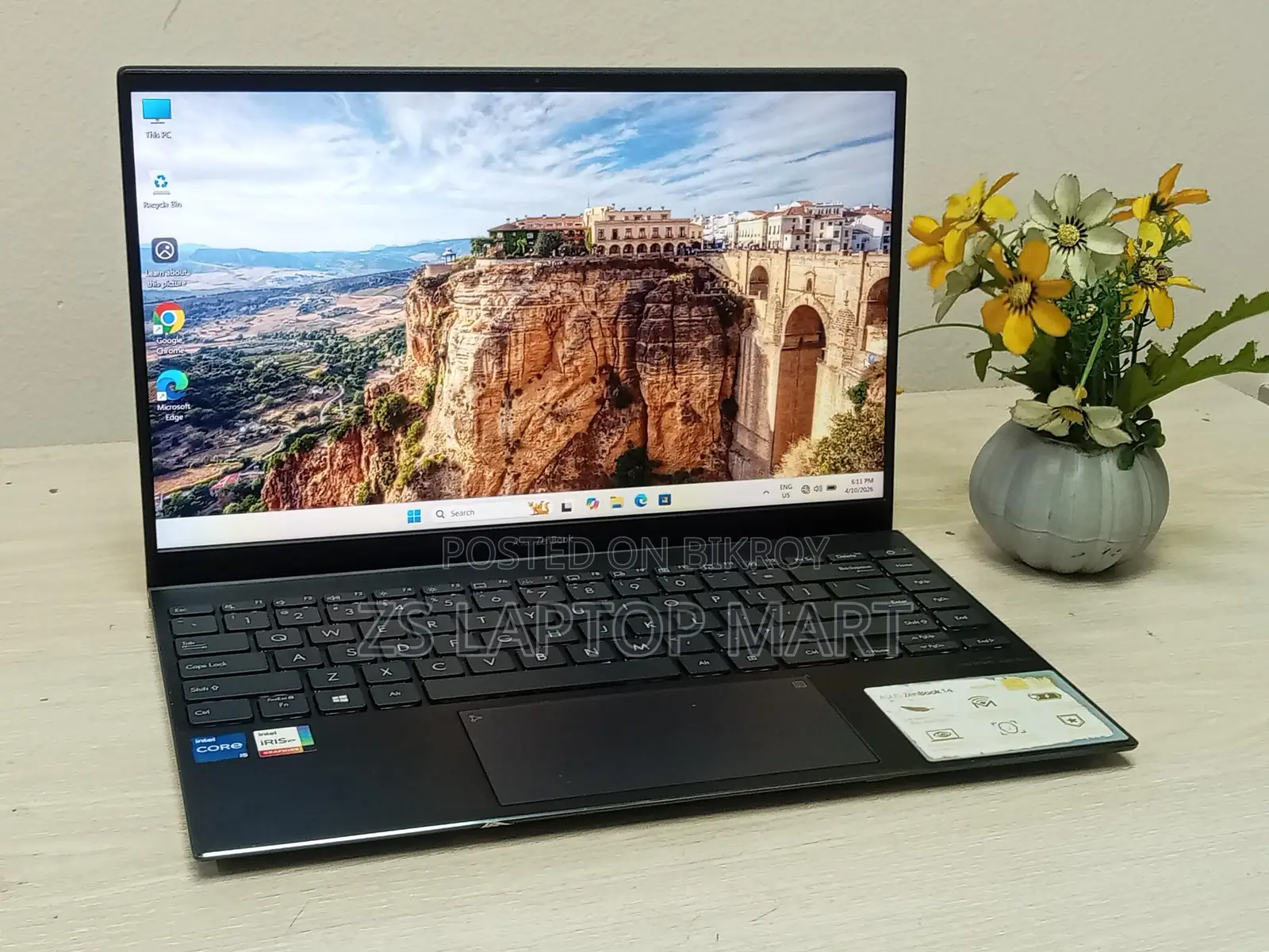 Asus Zenbook I5 8gb Ddr5 Ram 512ssd Full Fresh Conditions