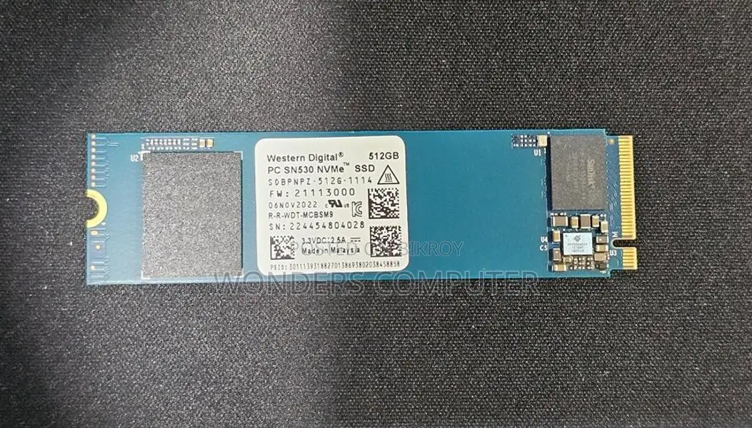 Genuine Western Digital 512 GB NVMe SSD 1 Year Warranty