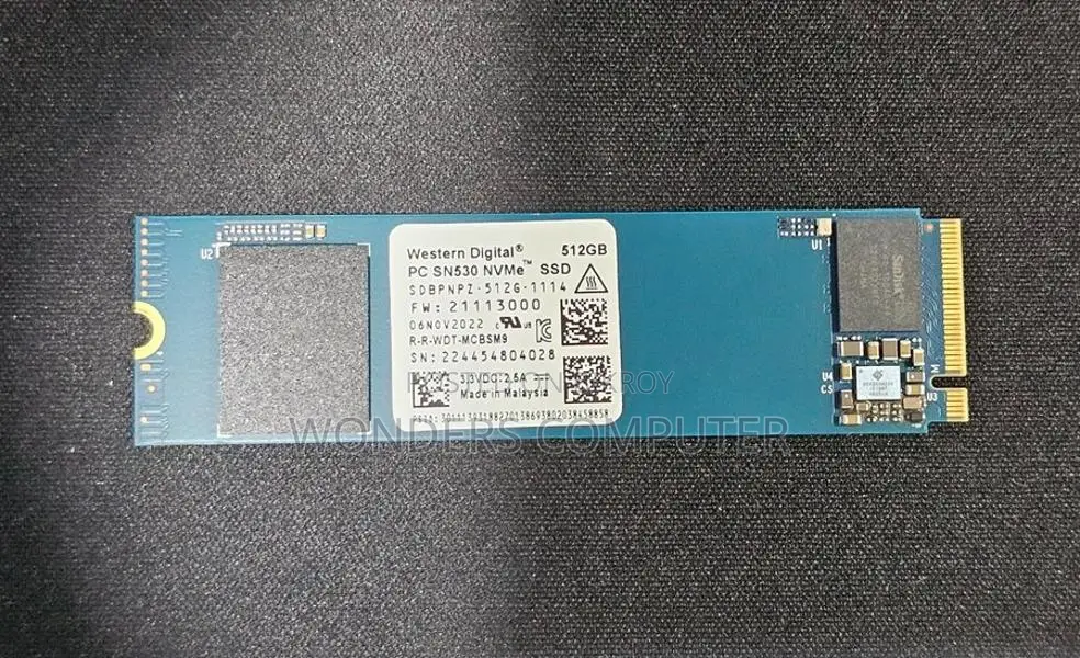 Genuine Western Digital 512 GB NVMe SSD 1 Year Warranty