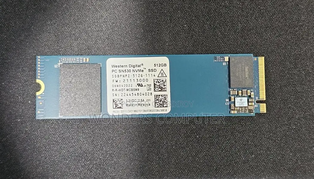 Genuine Western Digital 512 GB NVMe SSD 1 Year Warranty