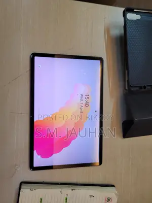 Galaxy Tab S7 FE, with box, charger, and touch pen