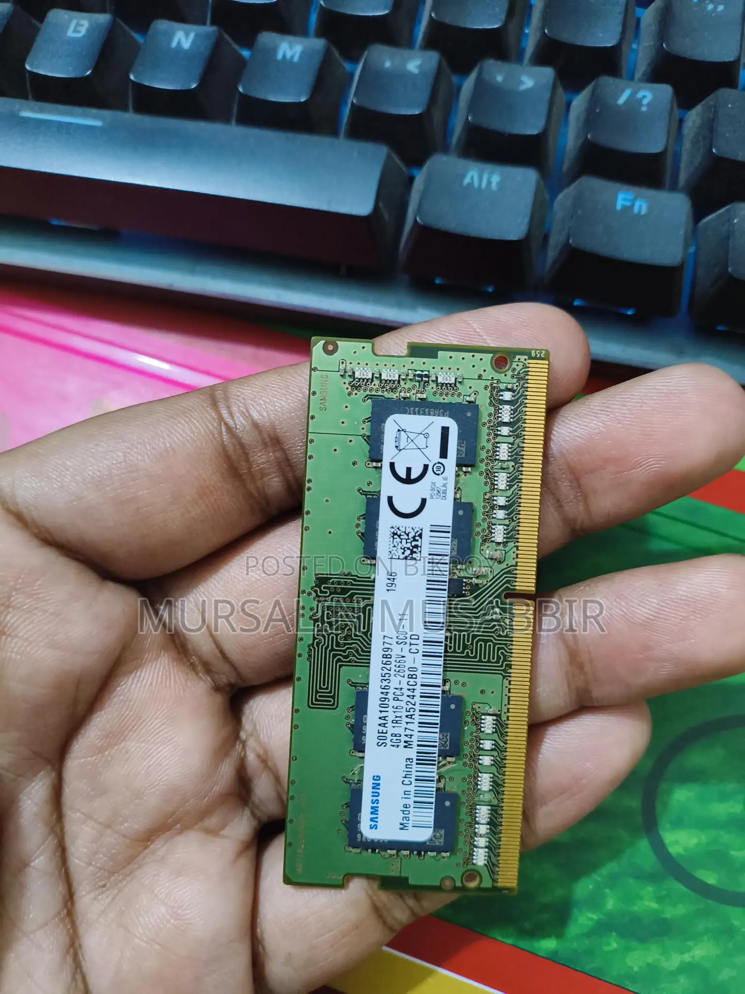 Samsung 4GB DDR4 Laptop RAM for Sale