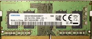 Samsung 4GB DDR4 Laptop RAM for Sale